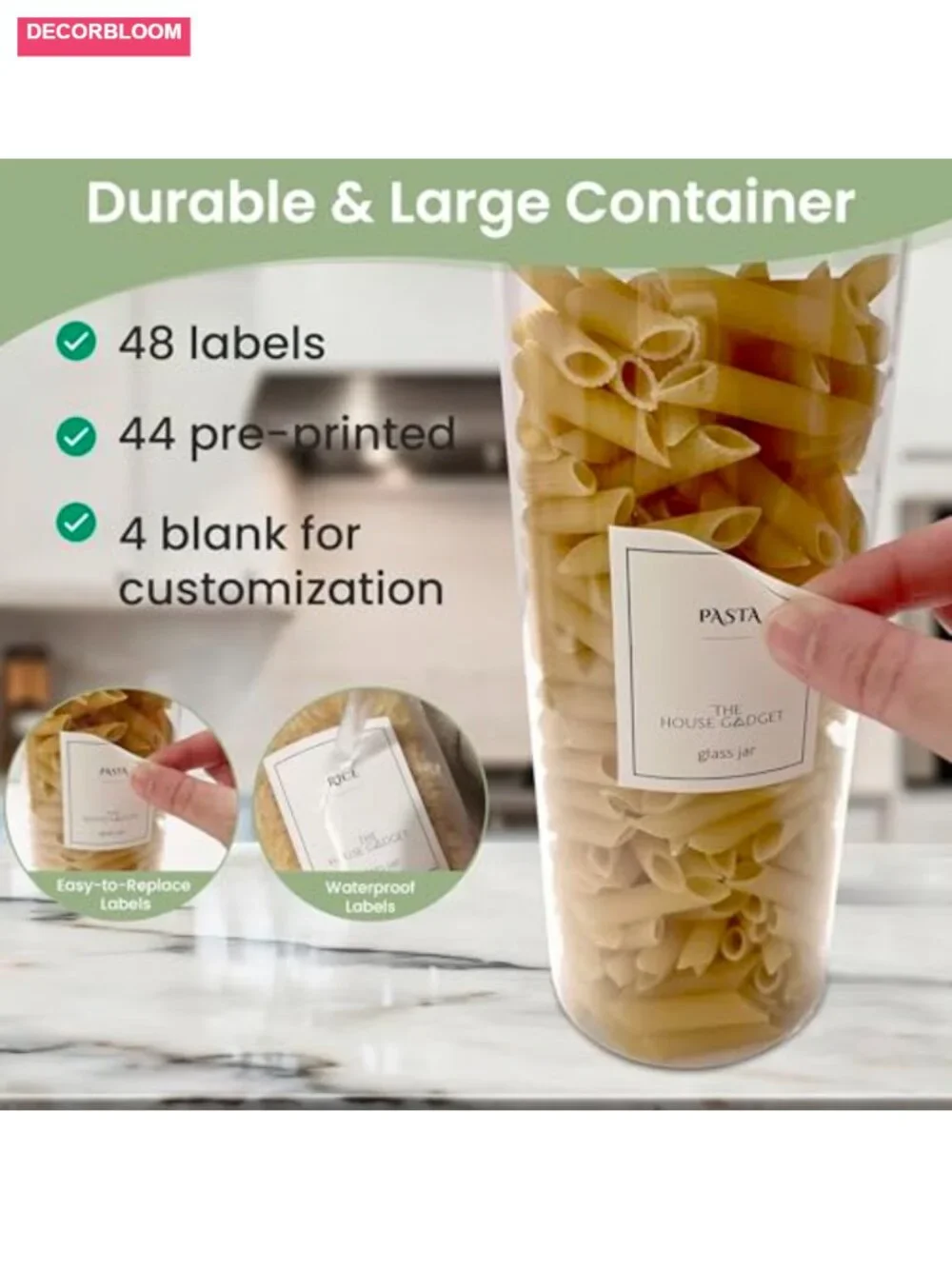 Set of 5 Glass Food Storage Containers with Bamboo Lids